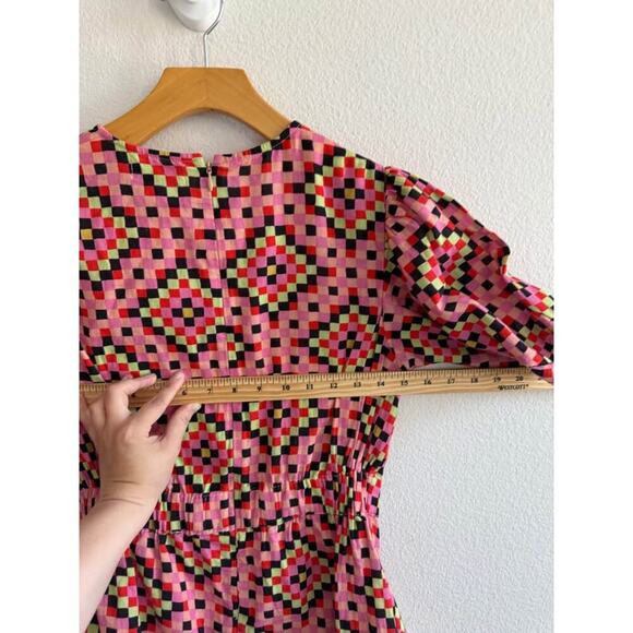 Rhode Women’s Diamond Sunset Pia Preppy Eclectic Mini Dress NWOT Sz 2 - Picture 8 of 8